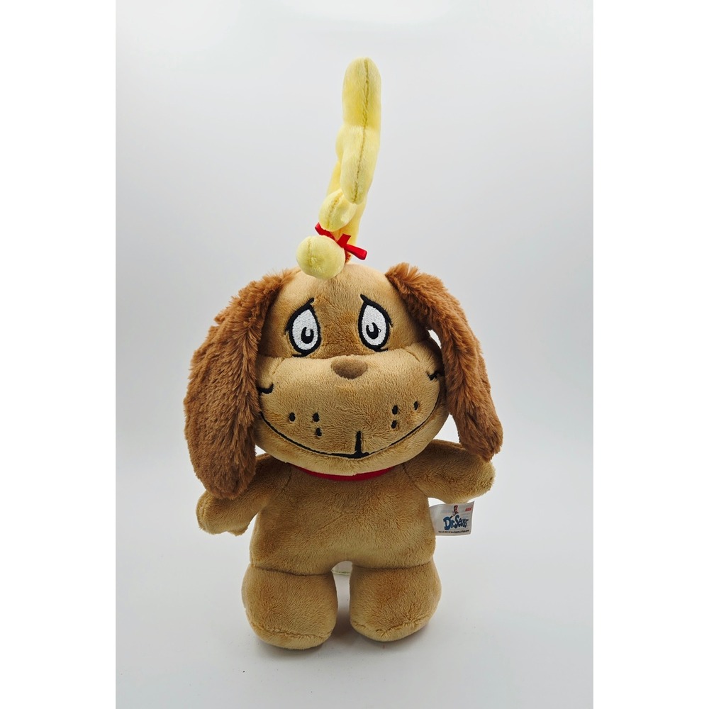 Aurora Dr Seuss Max the Dog Plush Reindeer Antler Stuffed Animal Brown 12in